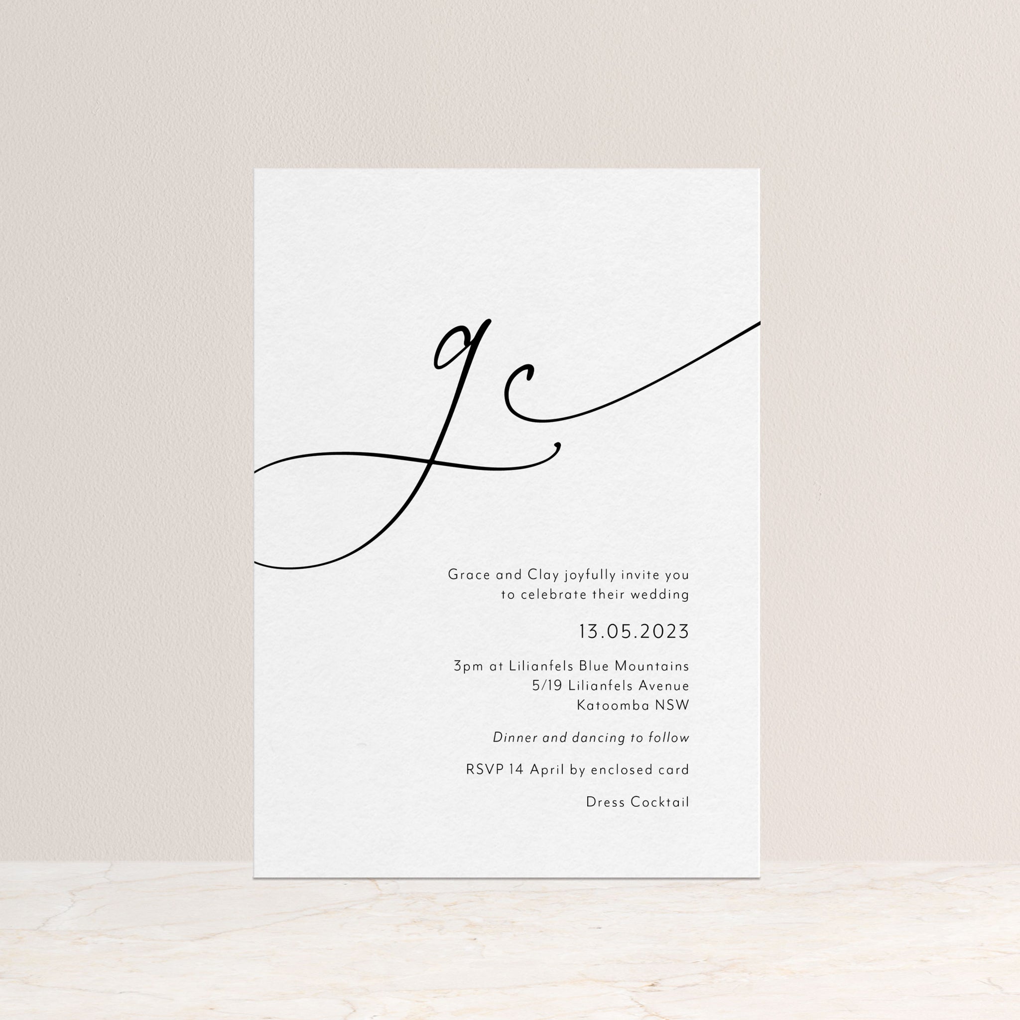 Santorini Invitation